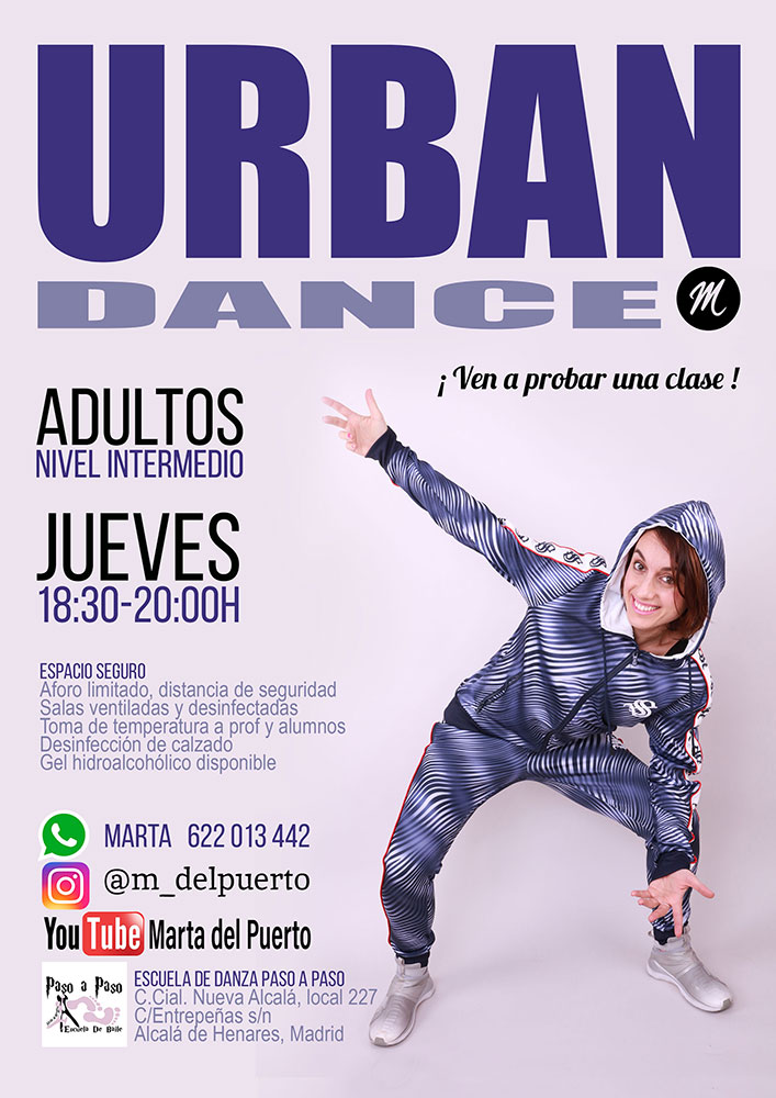 Clases de baile para adultos de danza urbana en Alcalá de Henares